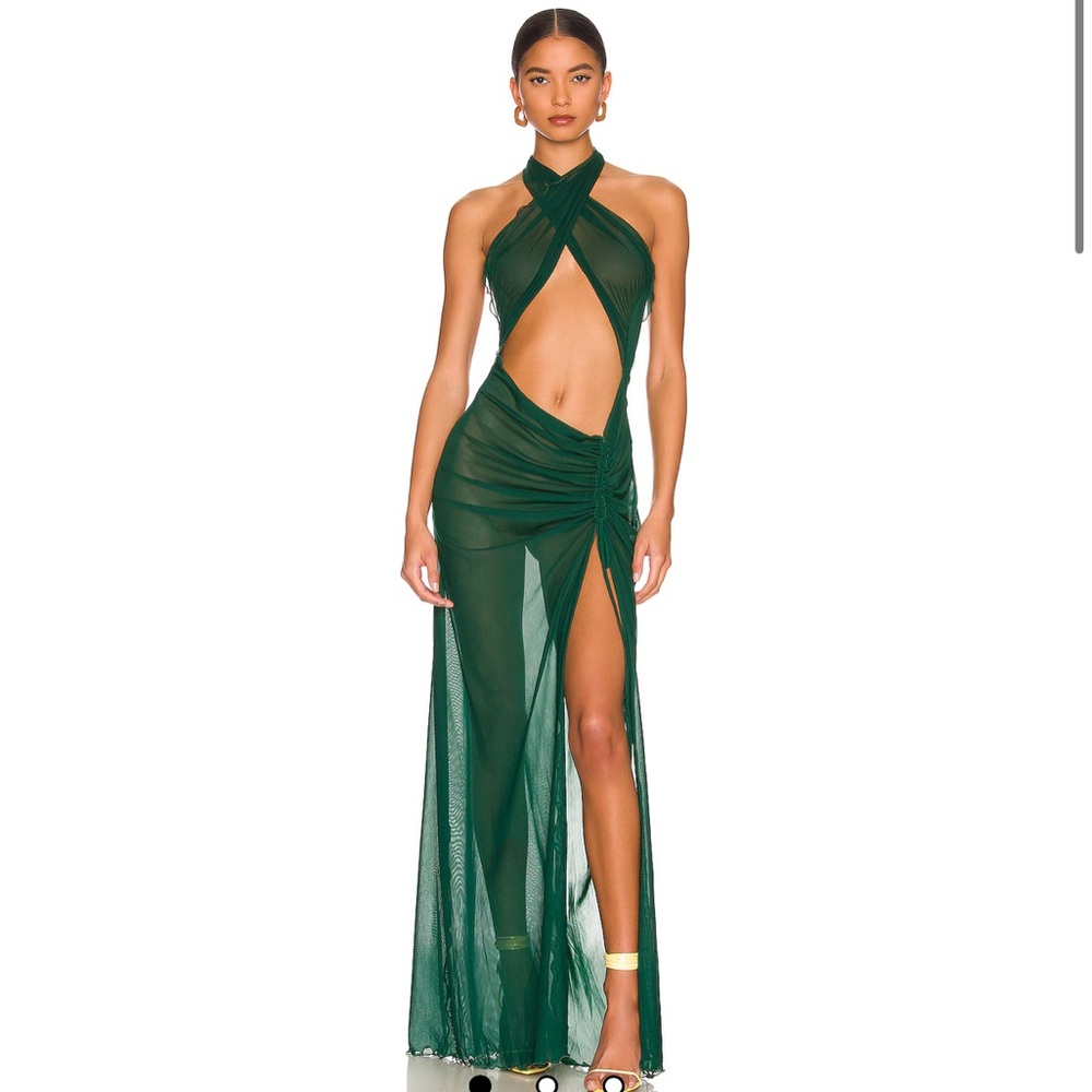 Revolve Mesh Wrap Gown by Kim Shui